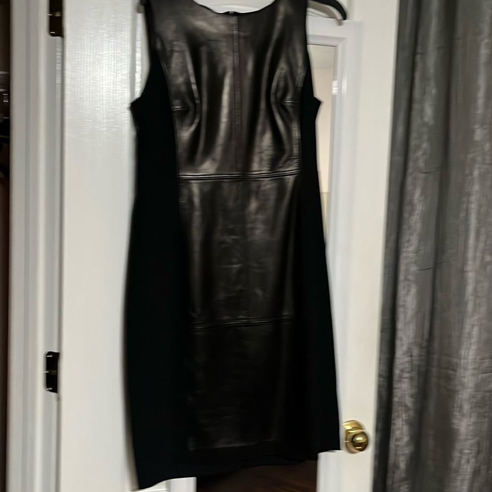 Black scuba dudes and back with leather front
